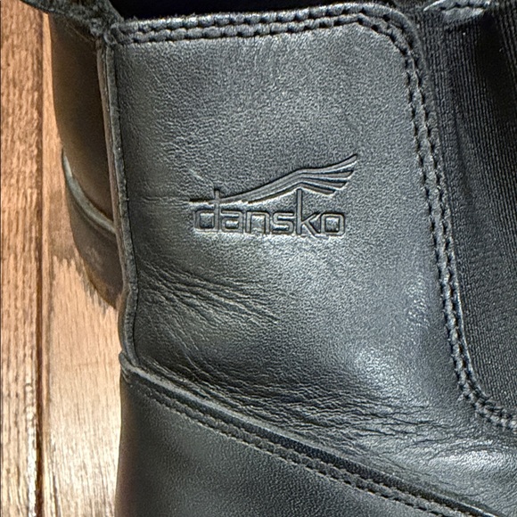 Dansko Black Front Zipper Boots, Size 7.5 (38) - Picture 7 of 11